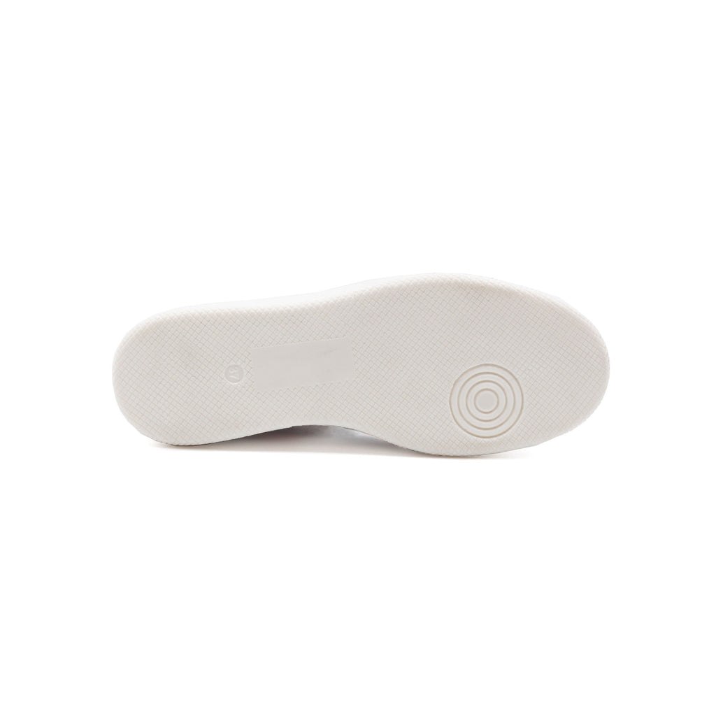 Baskets Montantes Cuir Blanc Noir - Femme