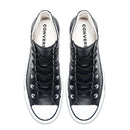 Baskets Plateforme Cuir Hi - Noir