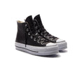 Baskets Plateforme Cuir Hi - Noir