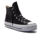 Baskets Plateforme Cuir Hi - Noir