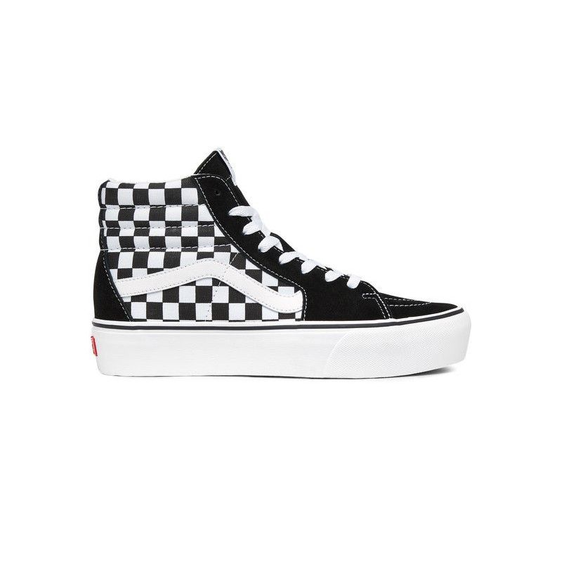 Vans - Baskets Sk8-Hi Plateform 2 Checkerboard - Noir - Mixte