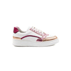 White Pink Leather Vintage Trainers - Women