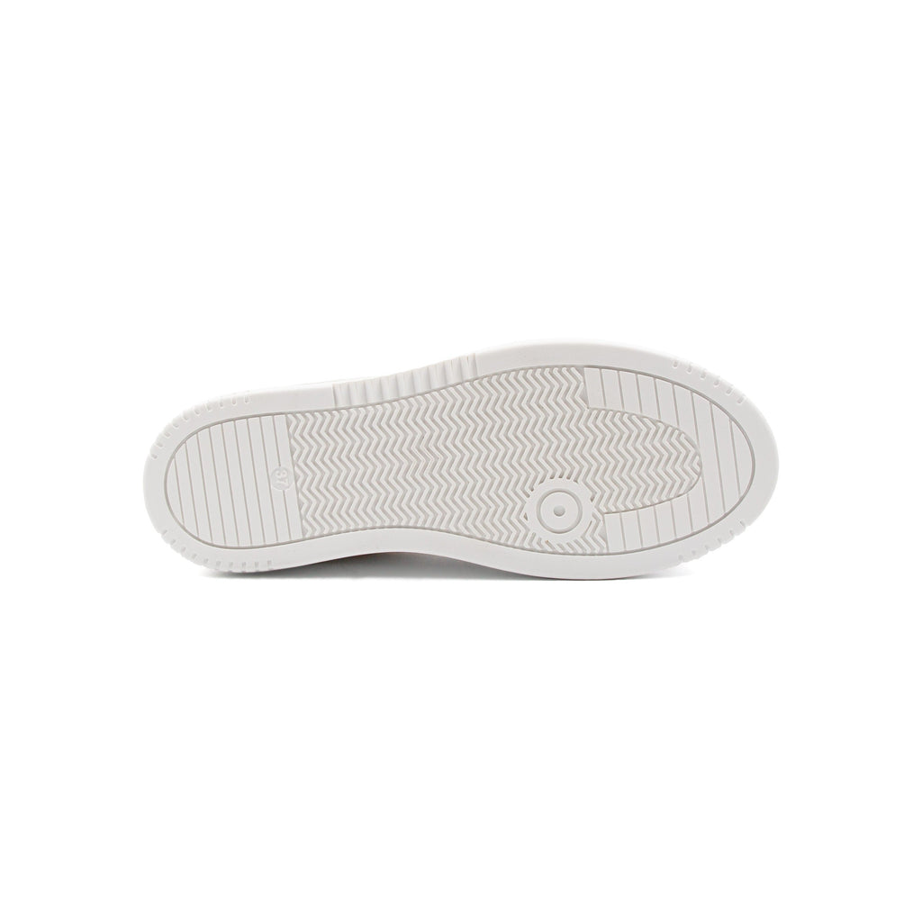 White Pink Leather Vintage Trainers - Women