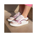 White Pink Leather Vintage Trainers - Women