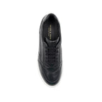 Baskets Vintage Cuir Grainé Noir - Femme