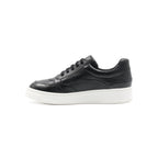 Baskets Vintage Cuir Grainé Noir - Femme