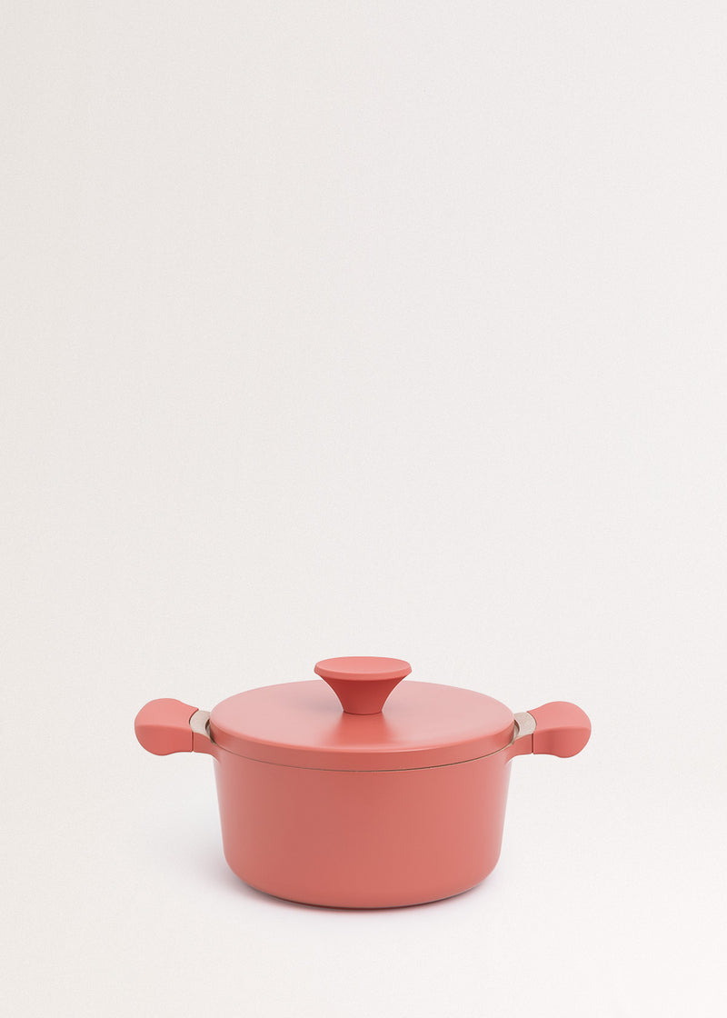 Pot Studio - 2 ruedas de aluminio fundido y mango de baquelita - Terracota