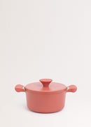 Pot Studio - 2 ruedas de aluminio fundido y mango de baquelita - Terracota