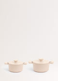 Pot Studio - 2 Cocottes de Aluminio Fundido y Mango de Baquelita - Arena