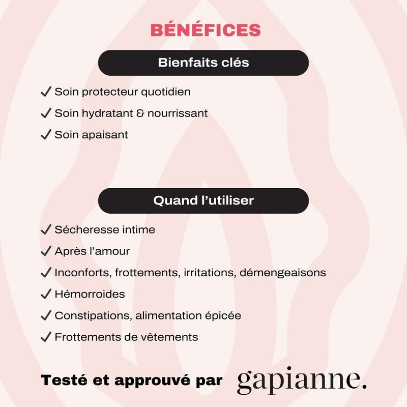 Les bénéfices à utiliser la crème pour anus de Baubo vendue par Gapianne