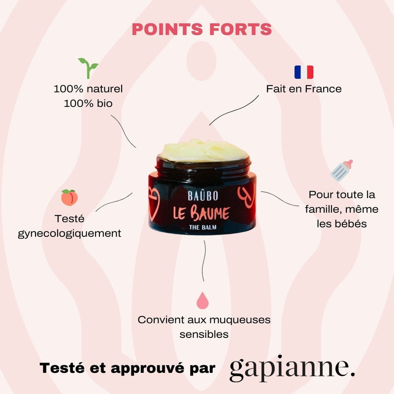 Le Baume vulve hydratant bio - Baûbo-Gapianne