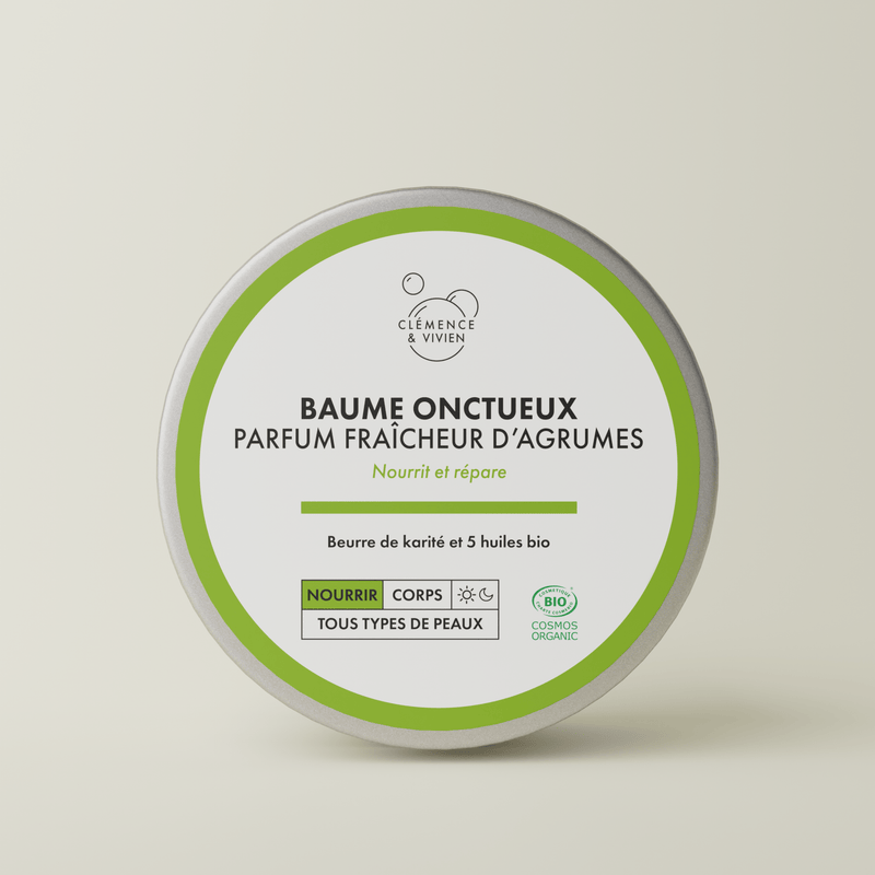 Baume onctueux parfum fraîcheur d'agrumes - Clémence & Vivien