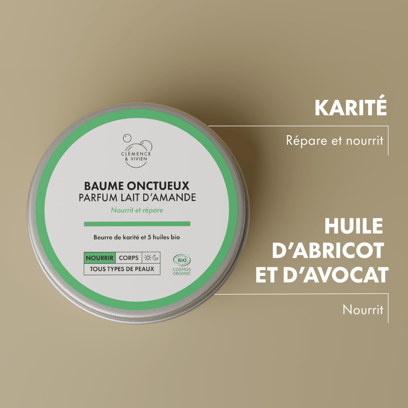 Baume onctueux parfum lait d'amande - Clémence & Vivien