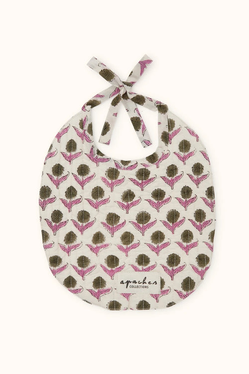 Bavoir Shampa "Lotus" - Kaki