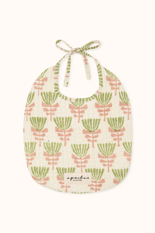 Bavoir Shampa "Tresse" - Celery