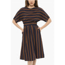 Robe Bayadere Striped Scully With Belt