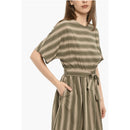 Robe Bayadere Striped Scully Maxi With Belt