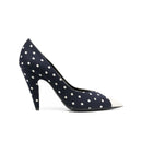 Escarpins - Saint Laurent Lola Polka Dot-Print - Blue
