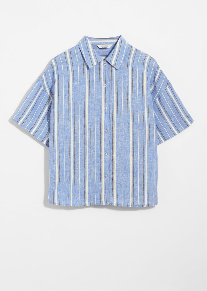 Shirt St Esra Linen Shirt - Blue - Women