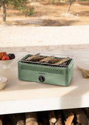 Parrilla compacta - Parrilla de carbón portátil sin humo - Verde salvia