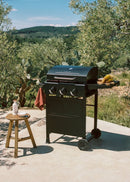 Quemador De Gas BBQ - Barbacoa De Gas De 9Kw Con 3 Quemadores Y Mesa Plegable. - Exclusivo
