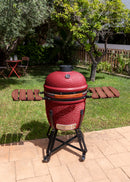 Kamado Barbecue - Ceramic Smoker Barbecue - Red