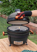 Barbacoa Kamado - Barbacoa Ahumadora de Cerámica - Negra