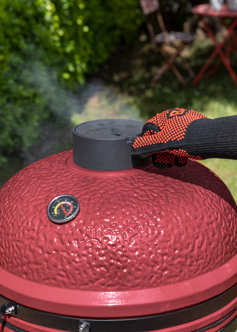 Kamado Barbecue - Ceramic Smoker Barbecue - Red