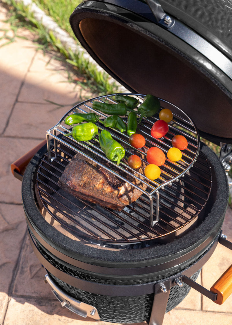 Barbacoa Kamado - Barbacoa Ahumadora de Cerámica - Negra