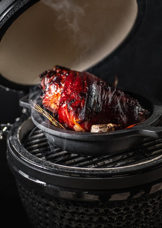 Kamado Barbecue - Ceramic Smoker Barbecue - 13" - Black