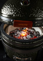Kamado Barbecue - Barbacoa Ahumadora de Cerámica - 16" - Negra