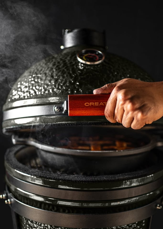 Kamado Barbecue - Barbacoa Ahumadora de Cerámica - 16" - Negra