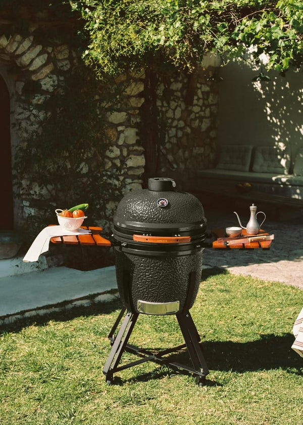 Kamado Barbecue - Ceramic Smoker Barbecue - 21" - Black