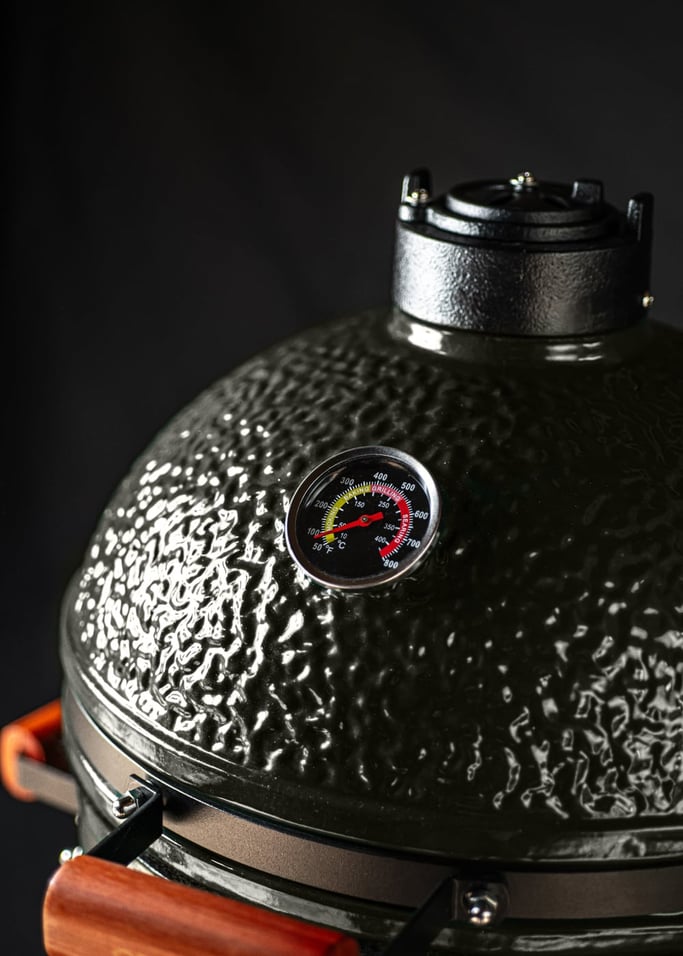 Kamado Barbecue - Barbacoa Ahumadora de Cerámica - 16" - Negra
