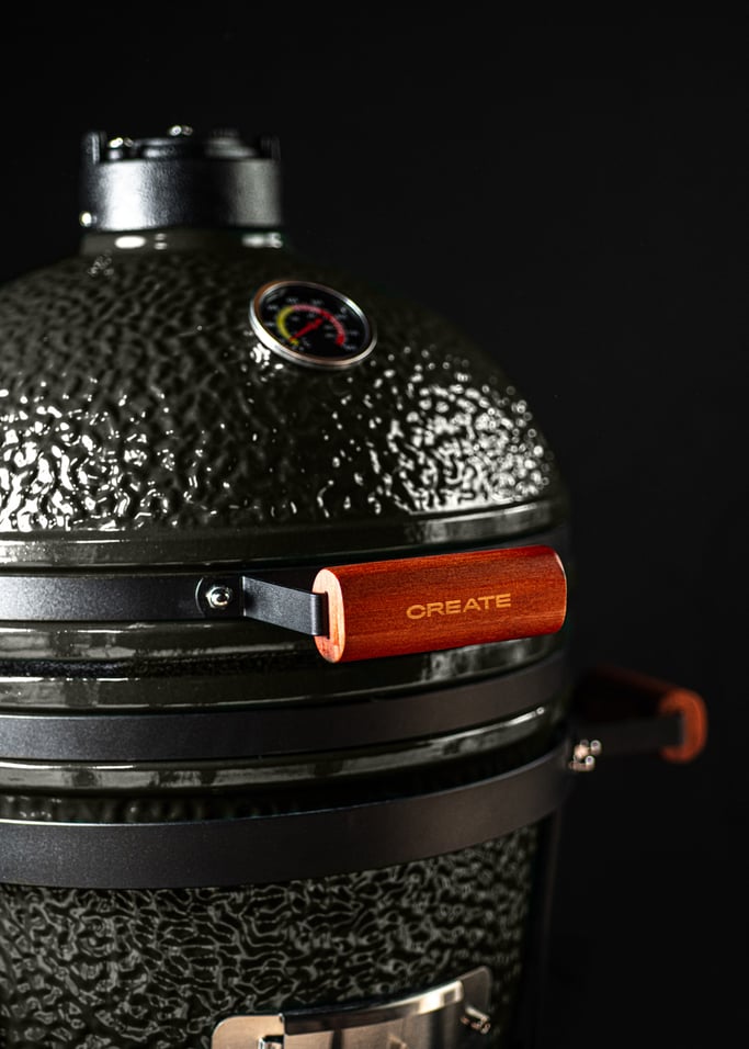 Kamado Barbecue - Barbacoa Ahumadora de Cerámica - 16" - Negra