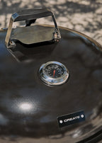 Bbq Smokey Kettle - Charcoal Smoker Barbecue With Ember Collector - Black