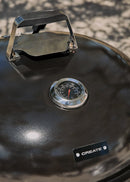 BBQ Smokey Kettle - Barbacoa ahumadora de carbón con recolector de brasas - Negro