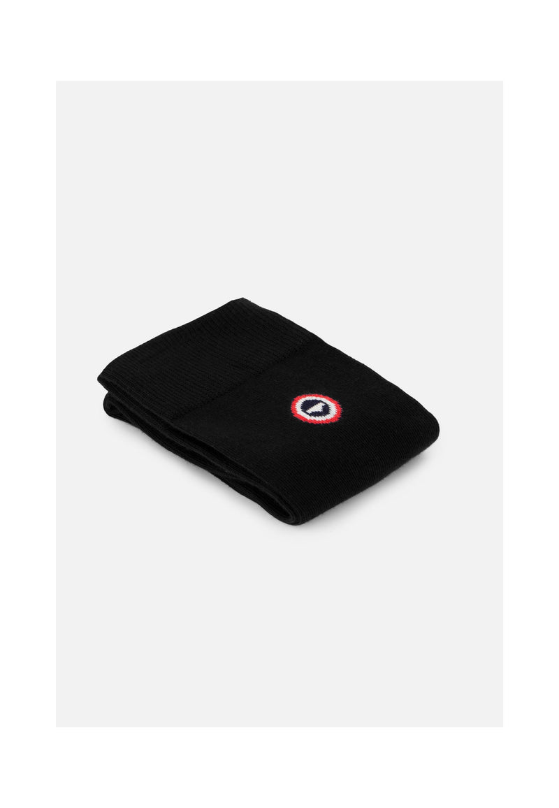 Chaussettes Mi-Hautes Unies Noires - Robuste Noir