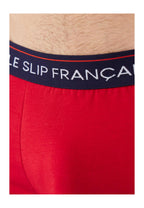 Set Da 5 Boxer In Cotone - Nero Blu Blu Marino Grigio Melange Rosso