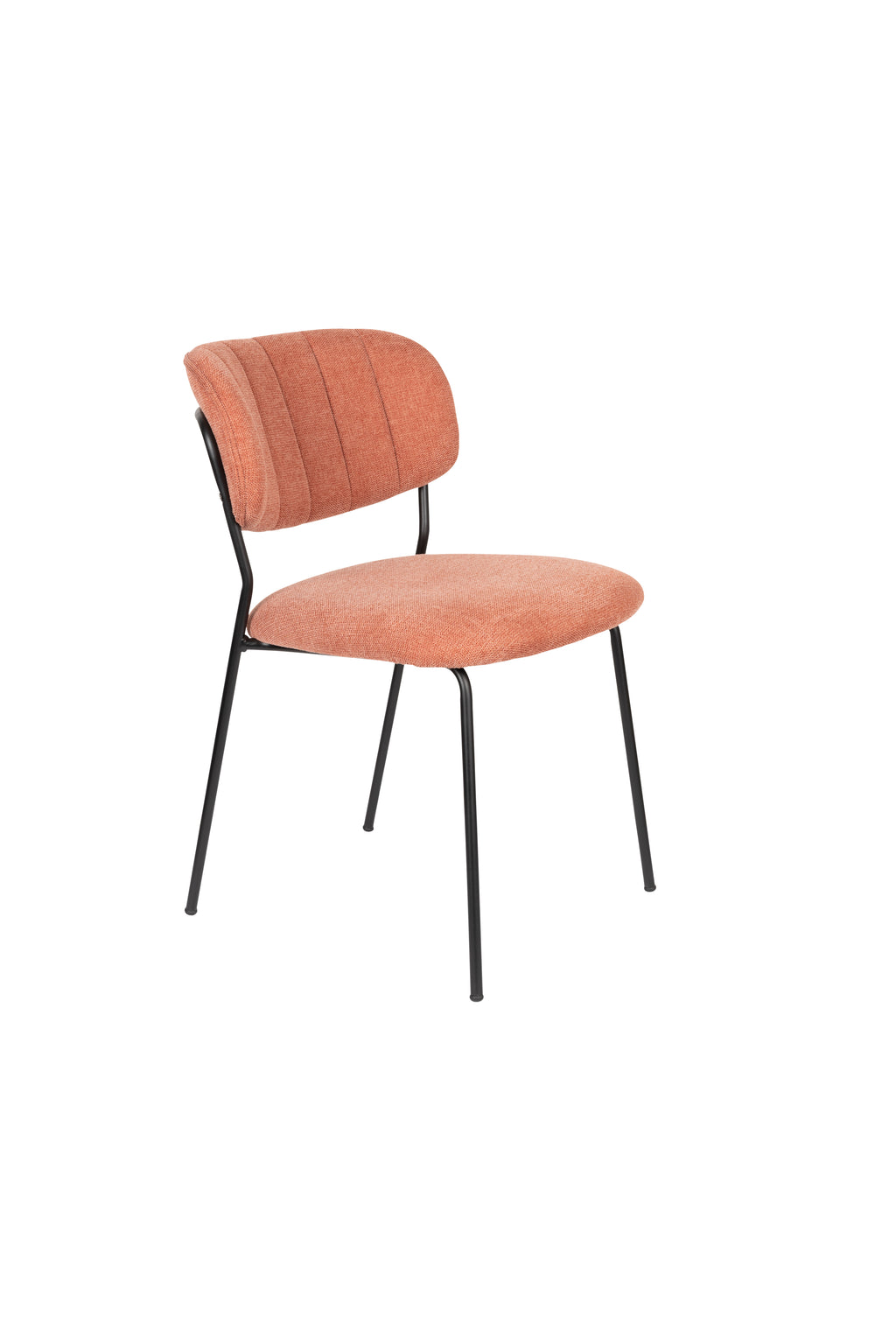 Jolien - Dining Chair - Upholstered - Black/Pink