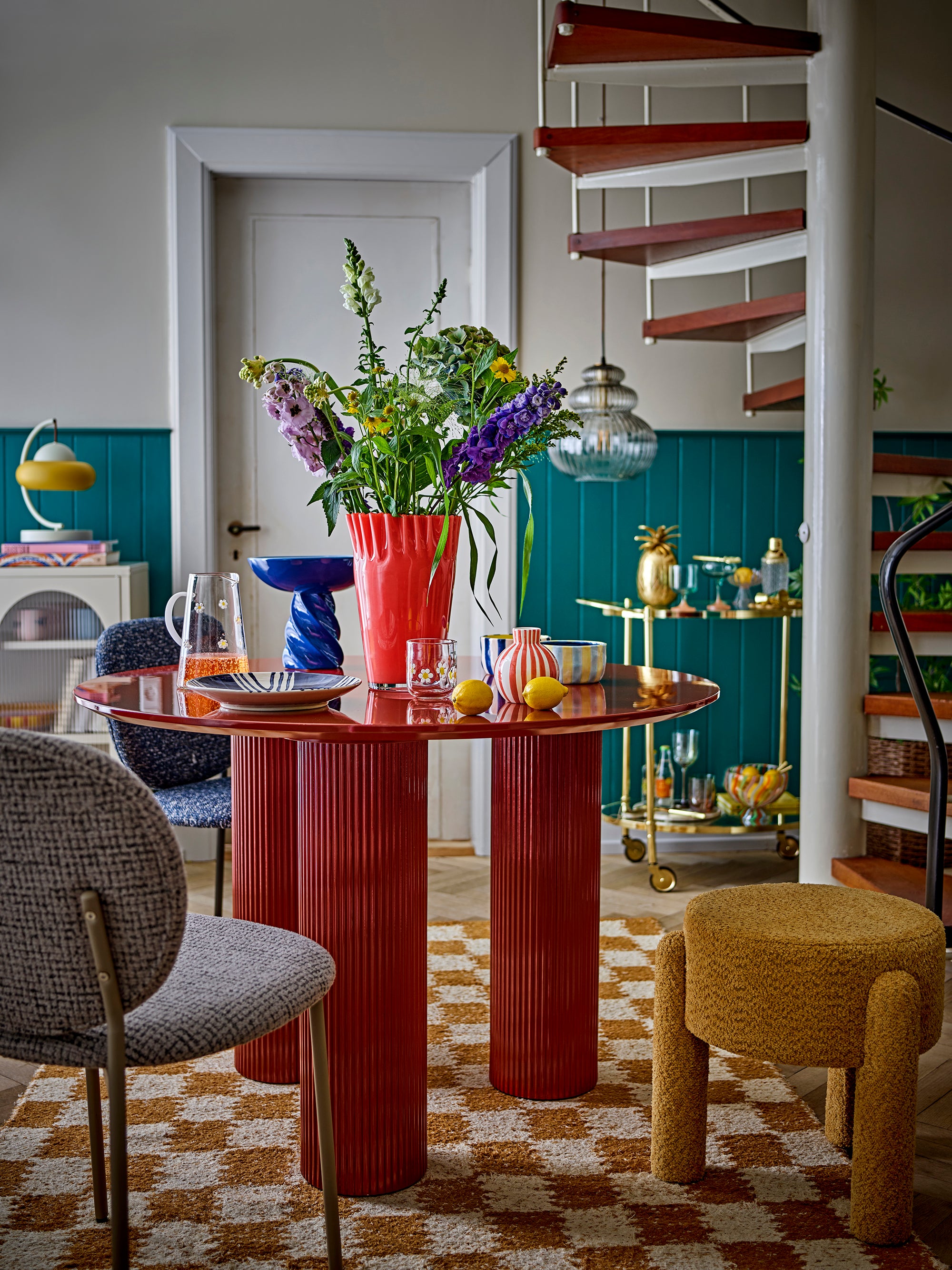 Bruno - Stool - Yellow - Polyester