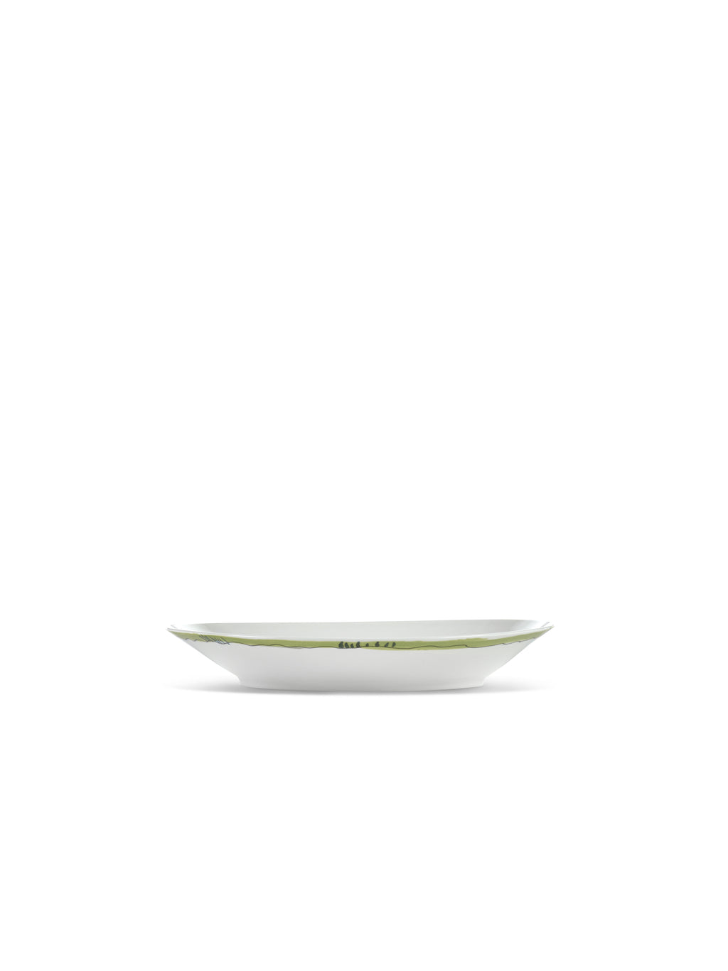 Midnight Flowers - 2er-Set Tiefe Teller - M - Bone-China-Porzellan - Anemone Vaniglia