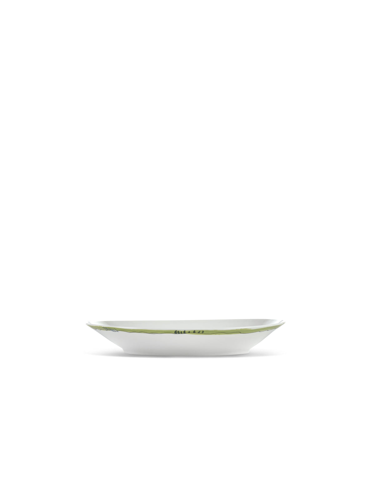Midnight Flowers - 2er-Set Tiefe Teller - M - Bone-China-Porzellan - Anemone Vaniglia