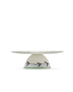 Midnight Flowers - Plat À Gâteau - L - Porcelaine Fine Bone China - Blossom Milk