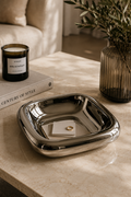 Silver Ceramic Trinket Dish