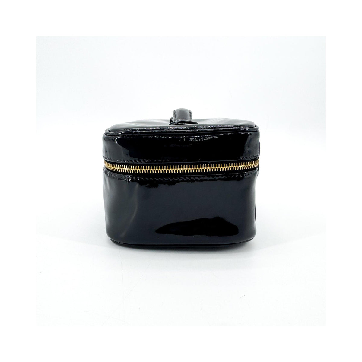 Pochette Chanel Vintage Timeless Cosmetic Case Large Cuir Verni - Noir