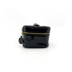Pochette Chanel Vintage Timeless Cosmetic Case Large Cuir Verni - Noir