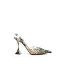 Escarpins - Amina Muaddi Holli Glass 95Mm Snakeskin-Effect - Green
