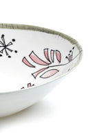 Midnight Flowers - 2er-Set Flache Schalen - S - Bone-China-Porzellan - Fiore Rosa