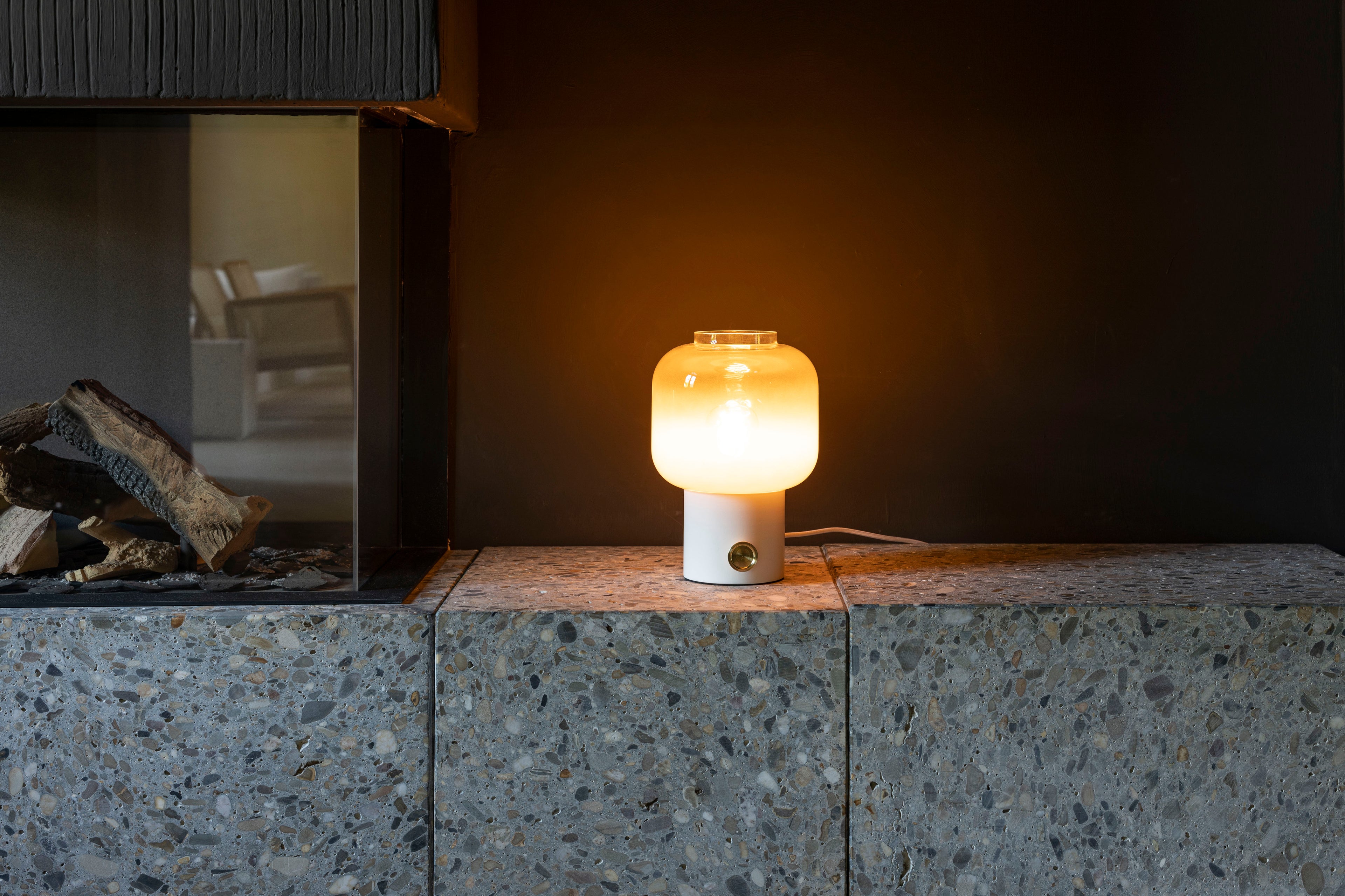 Moody - Table Lamp - Glass - White